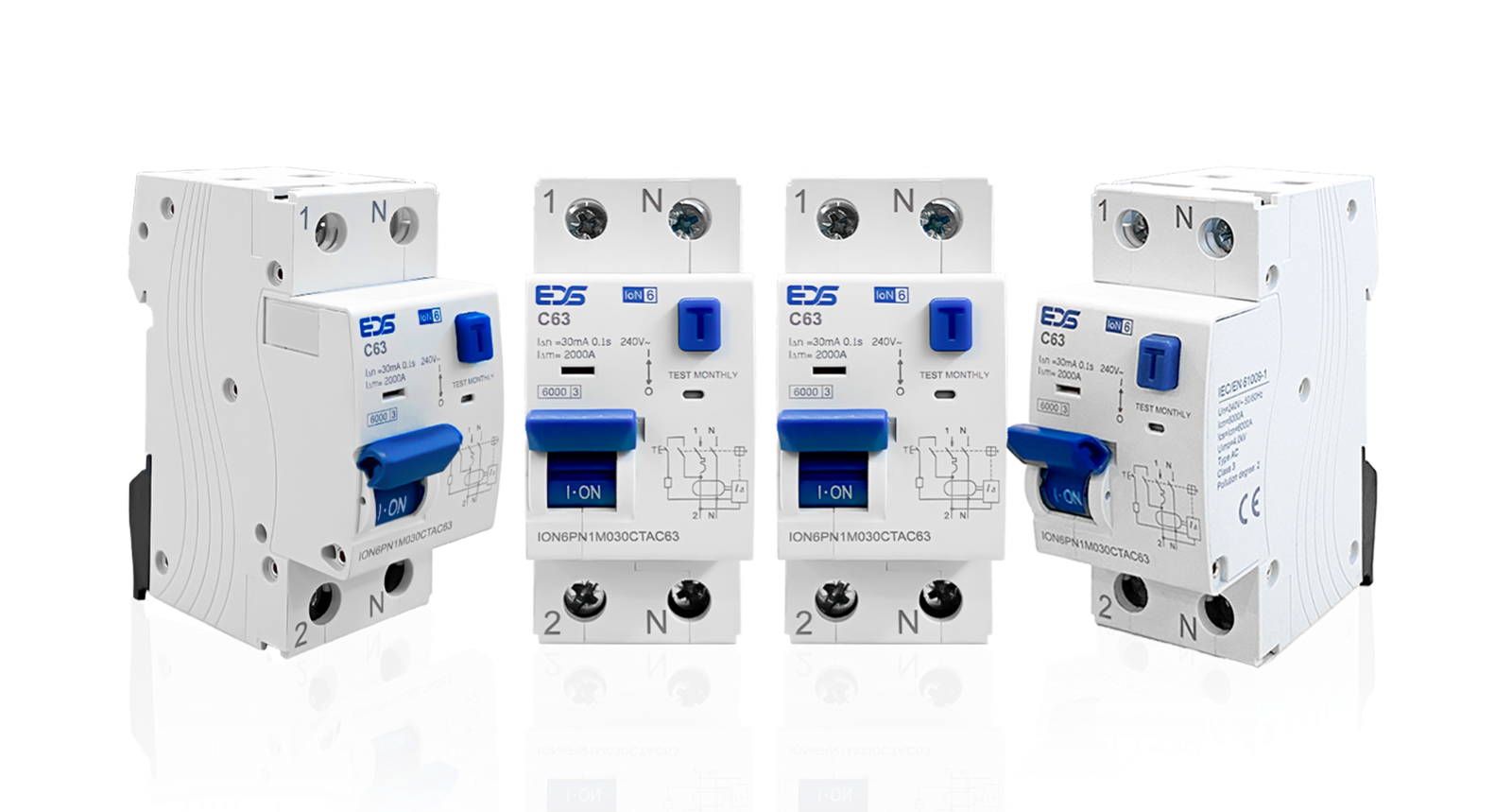 Residual Current Circuit Breaker with Overcurrent Protection IoN6